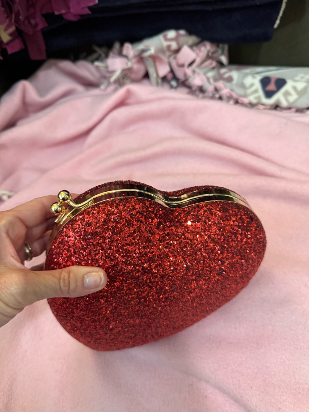 Heart glitter purse - Picture 6 of 6